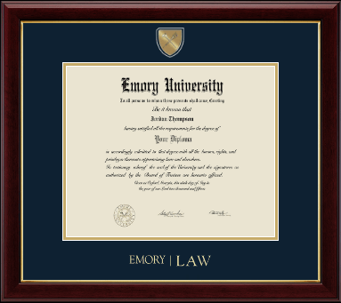 Emory University diploma frame - Masterpiece Medallion Diploma Frame in Gallery