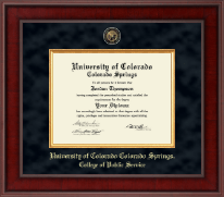 University of Colorado Colorado Springs diploma frame - Presidential Masterpiece Diploma Frame in Jefferson