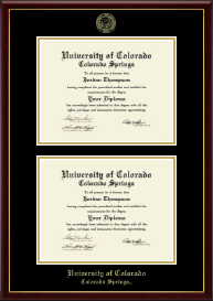 Double Diploma Frame