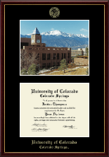 University of Colorado Colorado Springs Campus Scene Edition Diploma Frame in Galleria