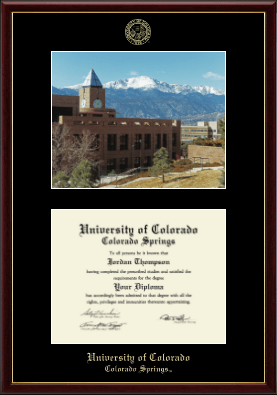 University of Colorado Colorado Springs diploma frame - Campus Scene Edition Diploma Frame in Galleria