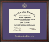 East Carolina University diploma frame - Gold Embossed Diploma Frame in Studio