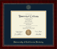 University of California Berkeley diploma frame - Gold Embossed Diploma Frame in Sutton