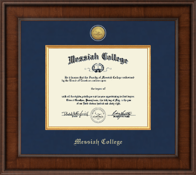 Messiah College diploma frame - Presidential Gold Engraved Diploma Frame in Madison
