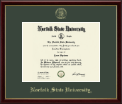 Norfolk State University Gold Embossed Diploma Frame in Galleria