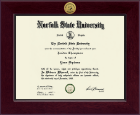Norfolk State University diploma frame - Century Gold Engraved Diploma Frame in Cordova