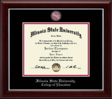 Illinois State University diploma frame - Masterpiece Medallion Diploma Frame in Gallery Silver