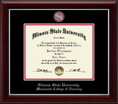 Illinois State University diploma frame - Masterpiece Medallion Diploma Frame in Gallery Silver
