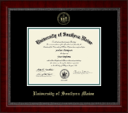 University of Southern Maine Gold Embossed Diploma Frame in Sutton