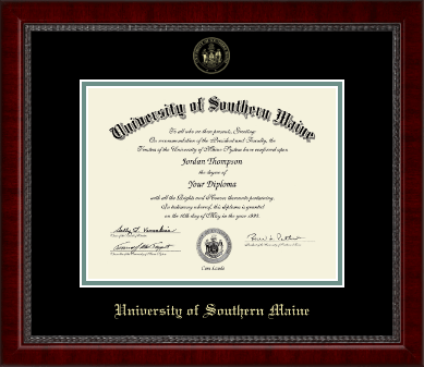 University of Southern Maine diploma frame - Gold Embossed Diploma Frame in Sutton