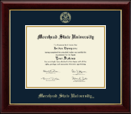 Morehead State University diploma frame - Gold Embossed Diploma Frame in Gallery