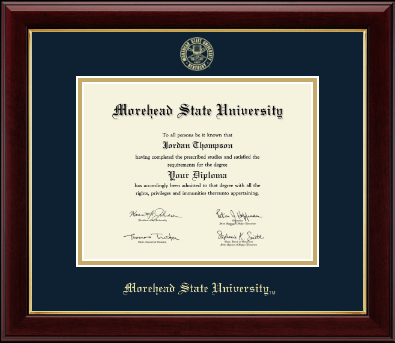 Morehead State University diploma frame - Gold Embossed Diploma Frame in Gallery