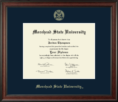 Morehead State University diploma frame - Gold Embossed Diploma Frame in Studio