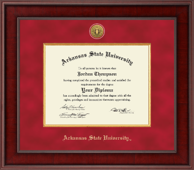 Arkansas State University at Jonesboro diploma frame - Presidential Gold Engraved Diploma Frame in Jefferson