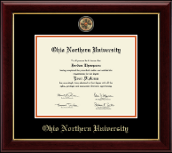 Ohio Northern University Masterpiece Medallion Diploma Frame in Gallery