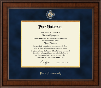 Pace University diploma frame - Presidential Masterpiece Diploma Frame in Madison