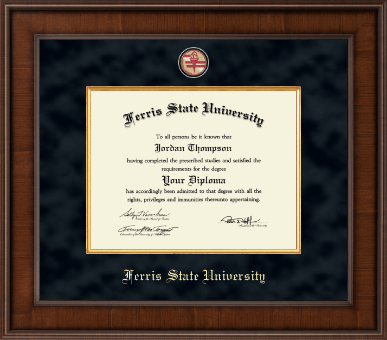 Ferris State University diploma frame - Presidential Masterpiece Diploma Frame in Madison