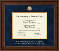 The University of Texas at Tyler diploma frame - Presidential Masterpiece Diploma Frame in Madison