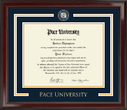 Pace University Showcase Edition Diploma Frame in Encore