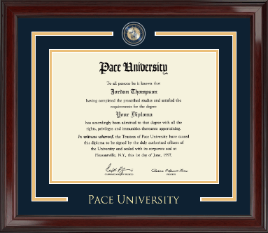 Pace University diploma frame - Showcase Edition Diploma Frame in Encore
