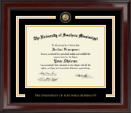 The University of Southern Mississippi Showcase Edition Diploma Frame in Encore