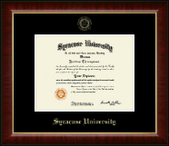 Syracuse University Gold Embossed Diploma Frame in Murano