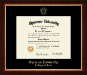 Syracuse University diploma frame - Gold Embossed Diploma Frame in Murano