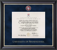 University of Pennsylvania Regal Edition Diploma Frame in Noir