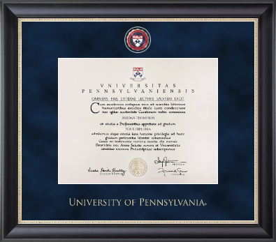 University of Pennsylvania diploma frame - Regal Edition Diploma Frame in Noir