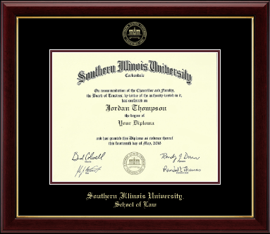 Southern Illinois University Carbondale diploma frame - Gold Embossed Diploma Frame in Gallery