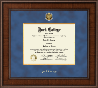 York College of Nebraska diploma frame - Presidential Gold Engraved Diploma Frame in Madison
