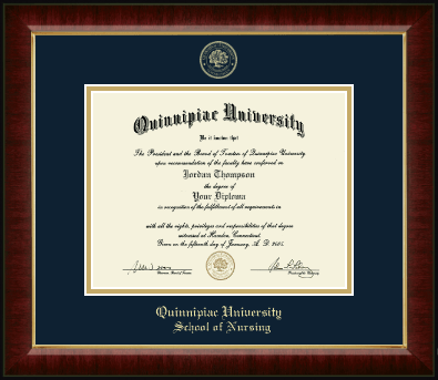 Quinnipiac University diploma frame - Gold Embossed Diploma Frame in Murano