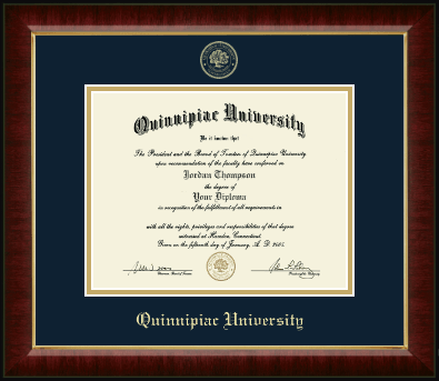 Quinnipiac University diploma frame - Gold Embossed Diploma Frame in Murano