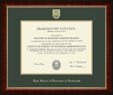 Dartmouth College diploma frame - Gold Embossed Diploma Frame in Murano