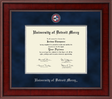 University of Detroit Mercy diploma frame - Presidential Masterpiece Diploma Frame in Jefferson