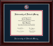University of Detroit Mercy diploma frame - Masterpiece Medallion Diploma Frame in Gallery Silver