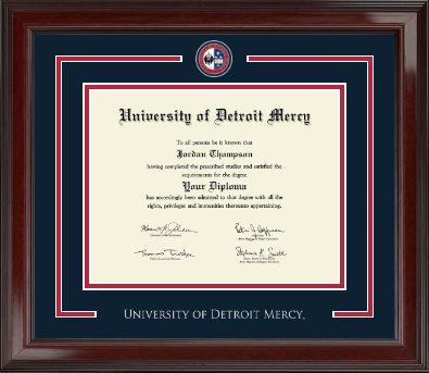 University of Detroit Mercy diploma frame - Showcase Edition Diploma Frame in Encore