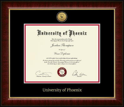 University of Phoenix diploma frame - Gold Engraved Medallion Diploma Frame in Murano