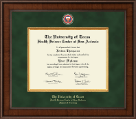 UT Health Science Center at San Antonio diploma frame - Presidential Masterpiece Diploma Frame in Madison