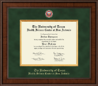 UT Health Science Center at San Antonio diploma frame - Presidential Masterpiece Diploma Frame in Madison