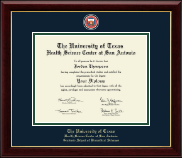 UT Health Science Center at San Antonio diploma frame - Masterpiece Medallion Diploma Frame in Gallery