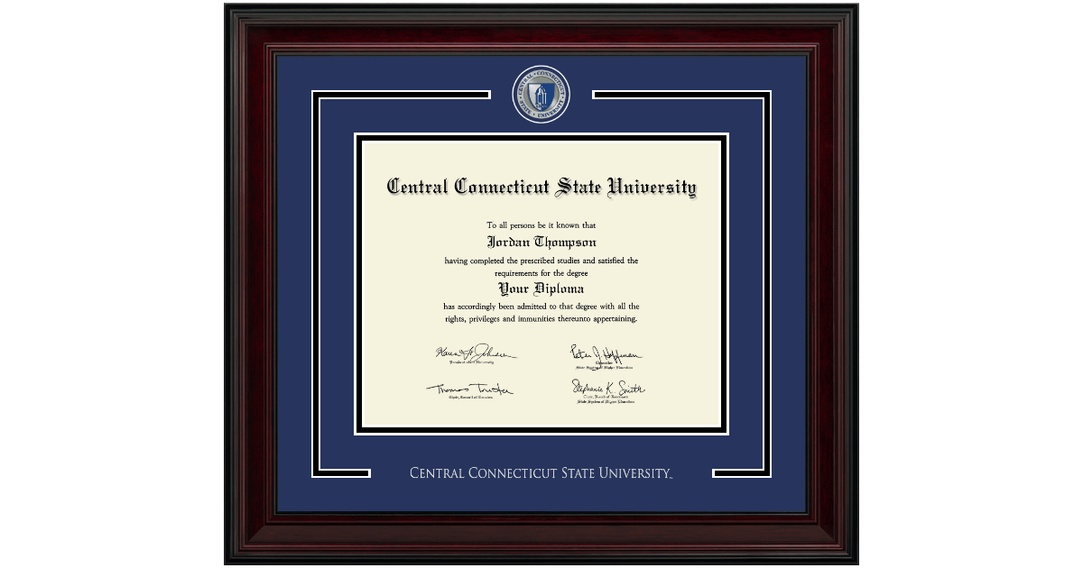 Showcase Edition Diploma Frame in Encore Central Connecticut State