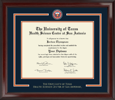 UT Health Science Center at San Antonio diploma frame - Showcase Edition Diploma Frame in Encore