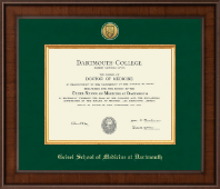 Dartmouth College Presidential Gold Engraved Diploma Frame in Madison