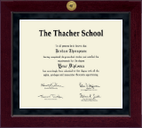 The Thacher School Millennium Gold Engraved Diploma Frame in Cordova