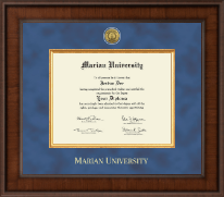 Marian University in Wisconsin diploma frame - Presidential Gold Engraved Diploma Frame in Madison
