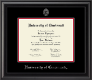 University of Cincinnati diploma frame - Silver Embossed Diploma Frame in Midnight
