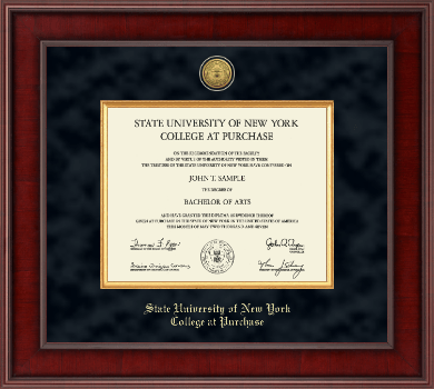 Purchase College diploma frame - Presidential Gold Engraved Diploma Frame in Jefferson