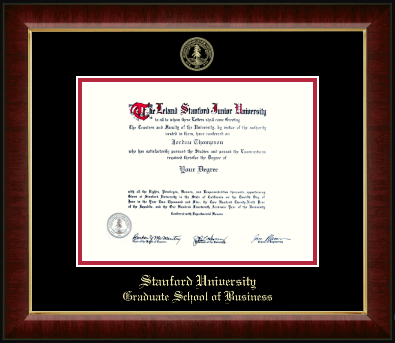 Stanford University diploma frame - Gold Embossed Diploma Frame in Murano