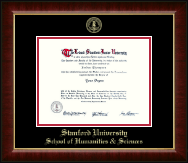Stanford University diploma frame - Gold Embossed Diploma Frame in Murano